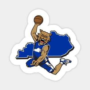 Kentucky Dunking Basketball Cat Magnet