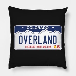 Colorado Overland License Plate Pillow