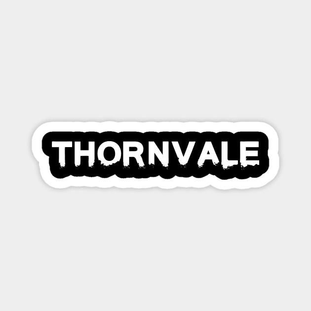 Thornvale Word White Magnet by Thornvale Store