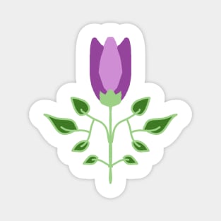 Pretty Purple Flower Magnet