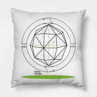 hand circle infinity Pillow