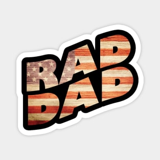 Rad Dad Us Flag Father's Day Magnet