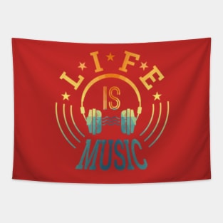 Life Is Music Tapestry