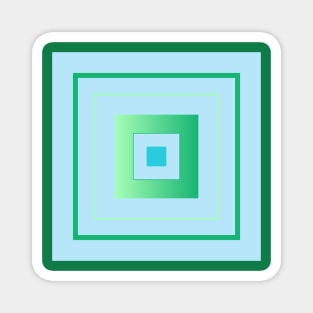 Square Abstract Design Magnet