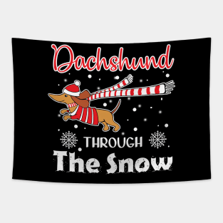 Dachshund Through The Snow Tapestry