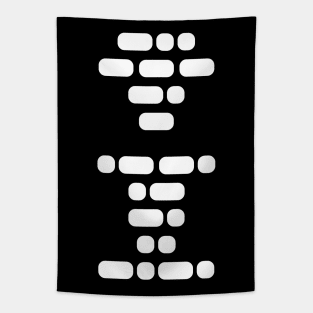 Don’t Panic (morse code) design. Tapestry