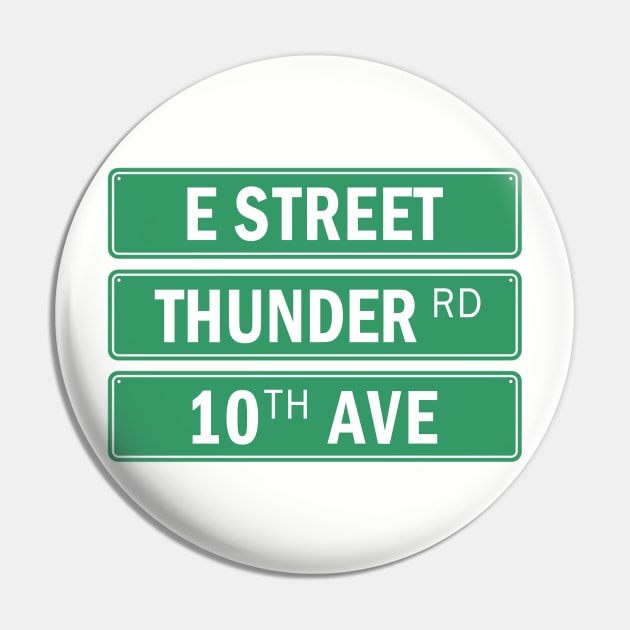 Springsteen E-Street Thunder Rd Pin by NotoriousMedia