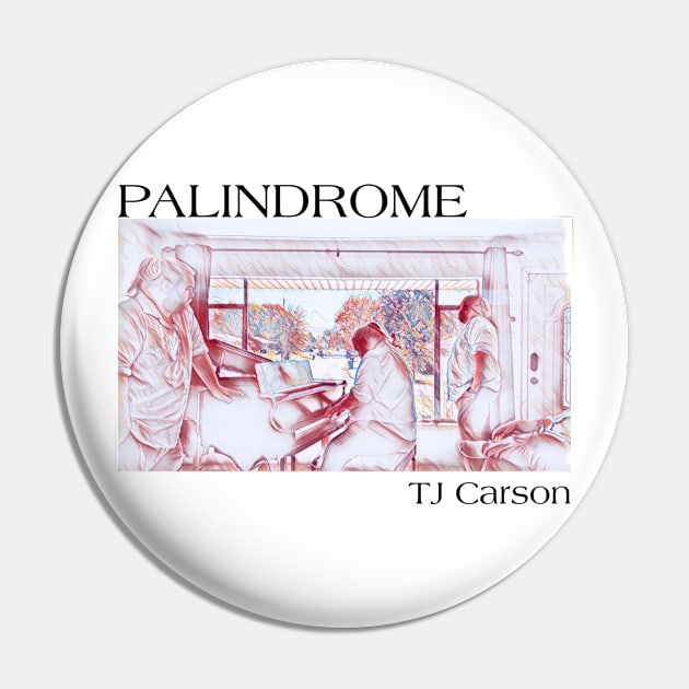 Palidrome Red Drawn (Black Text) Pin by tcarsonj