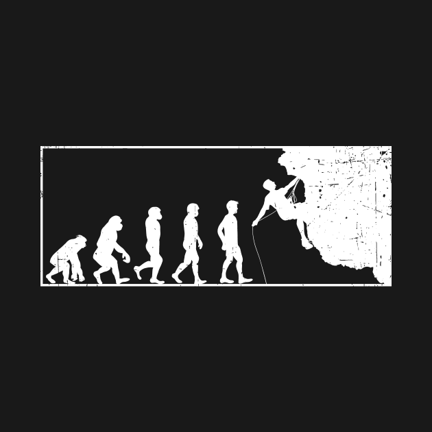 Rock Climbing Evolution Silhouette by SinBle