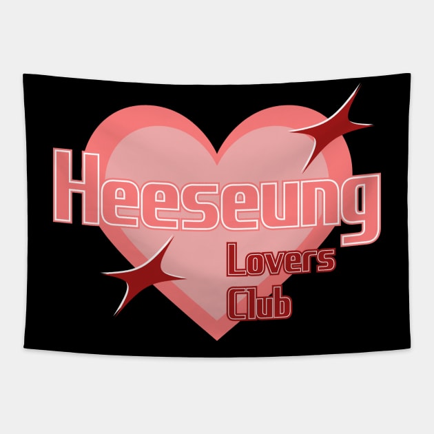 Heeseung Lovers Club ENHYPEN Tapestry by wennstore