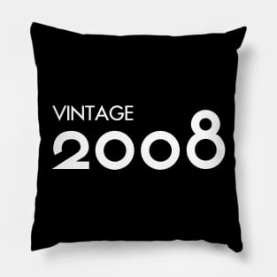 Vintage 2008 Gift 12th Birthday Party Pillow