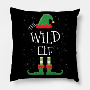 WILD Elf Family Matching Christmas Group Funny Gift Pillow