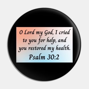 Bible Verse Psalm 30:2 Pin