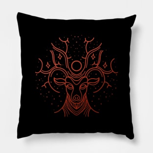 deer gold version Pillow