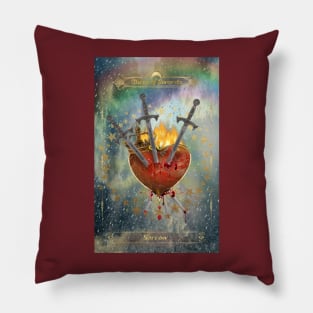 Three of Swords Tarot Pillow