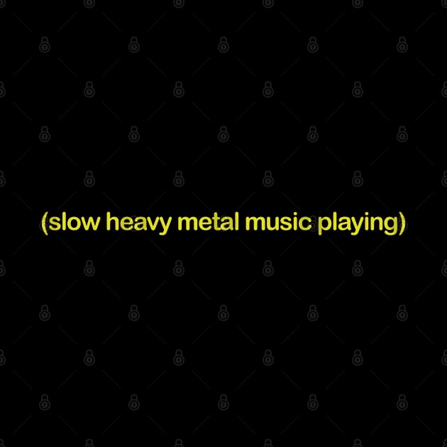 Slow Heavy Metal Music Playing by teecloud