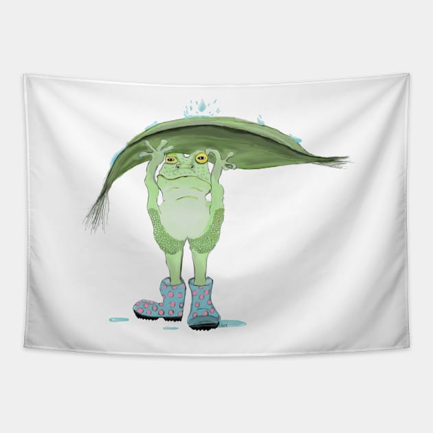 Rain Frog Tapestry by msmart