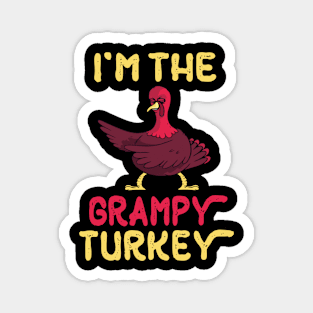 Turkey Flossing Happy Thanksgiving Day I'm The Grampy Turkey Magnet