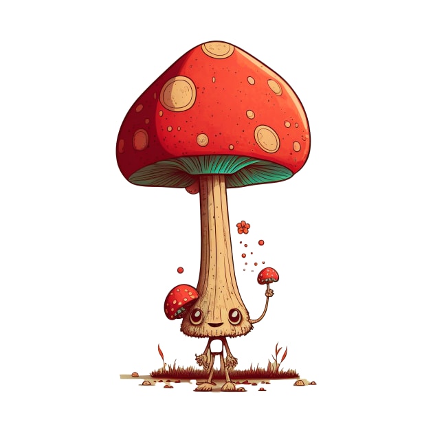 Mushroom Dude by TheJadeCat