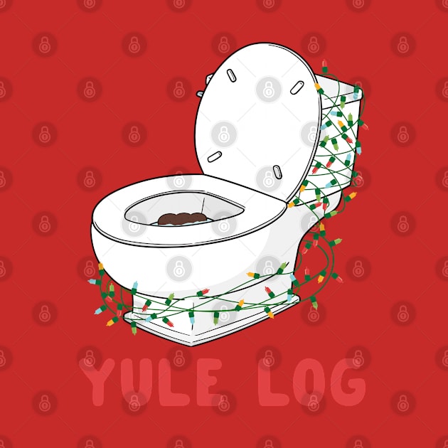 Christmas Yule Log Festive Holiday Toilet Floater Funny by screamingfool