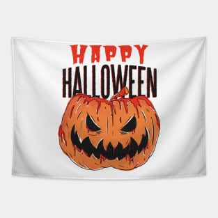 Happy Halloween Pumpkin Tapestry