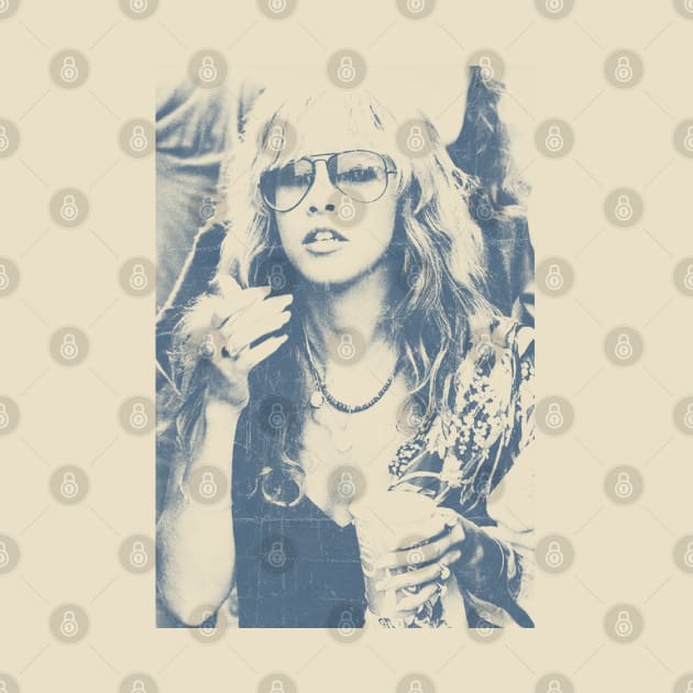 Stevie Nicks - Blue Vintage Color by Campfire Classic