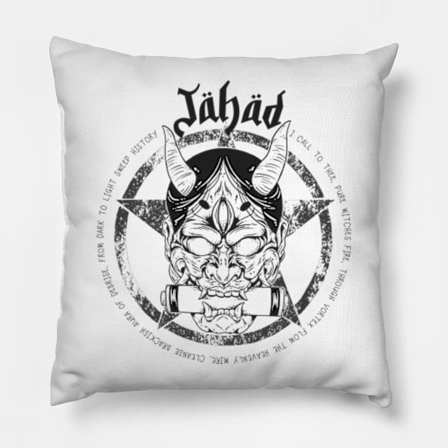 jahad the demon Pillow by kladenko