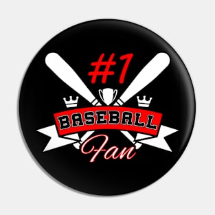 One Baseball Pin