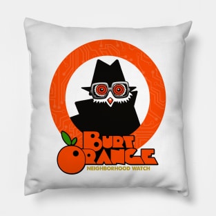 Burt Orange Neighborhood Watch Pillow