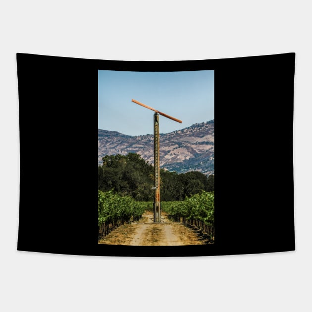 Vineyard Fan Tapestry by rturnbow