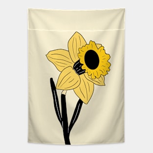 Yellow Daffodil Flower Tapestry