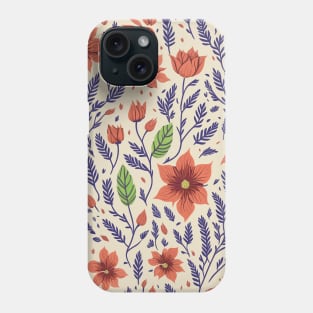 seamless flower pattern Phone Case