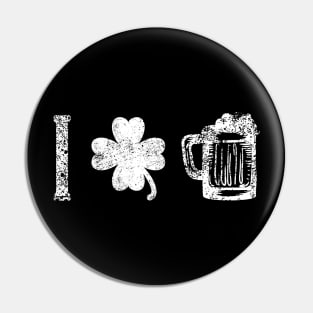 St. Patrick's day drinking vintage beer mug Pin