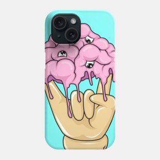 Metal Melted Brain Monster Phone Case