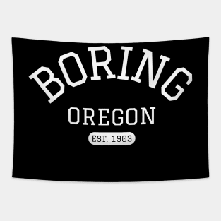 Boring Oregon VIntage Design Tapestry