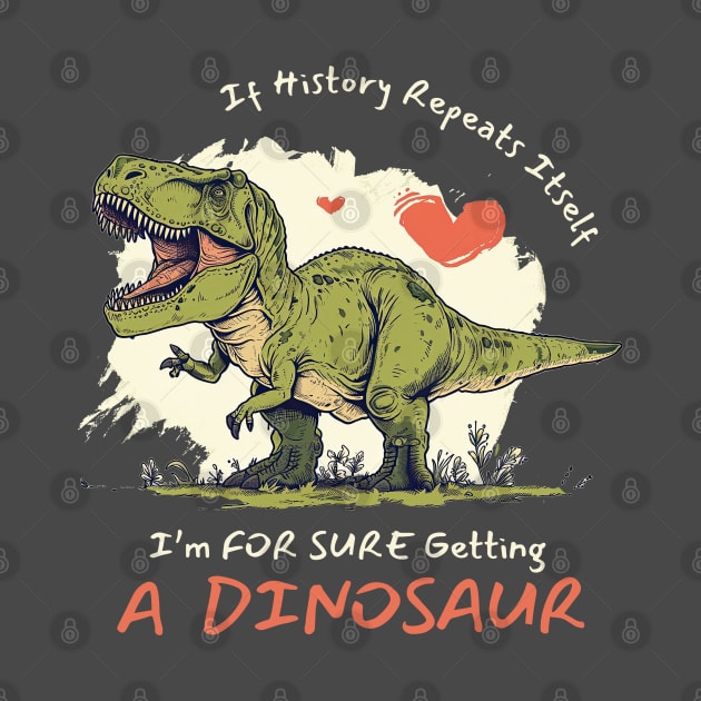 If History Repeats Itself I'm For Sure Getting A Dinosaur Love by figandlilyco