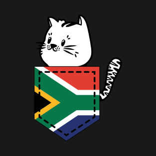 Patriotic Pocket Pussy - Cat Lover -  South African Patriot T-Shirt