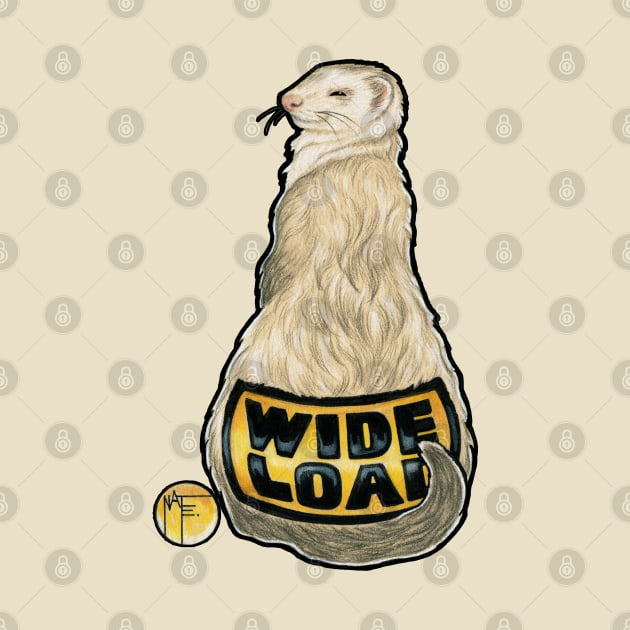 Ferret - Wide Load by Nat Ewert Art