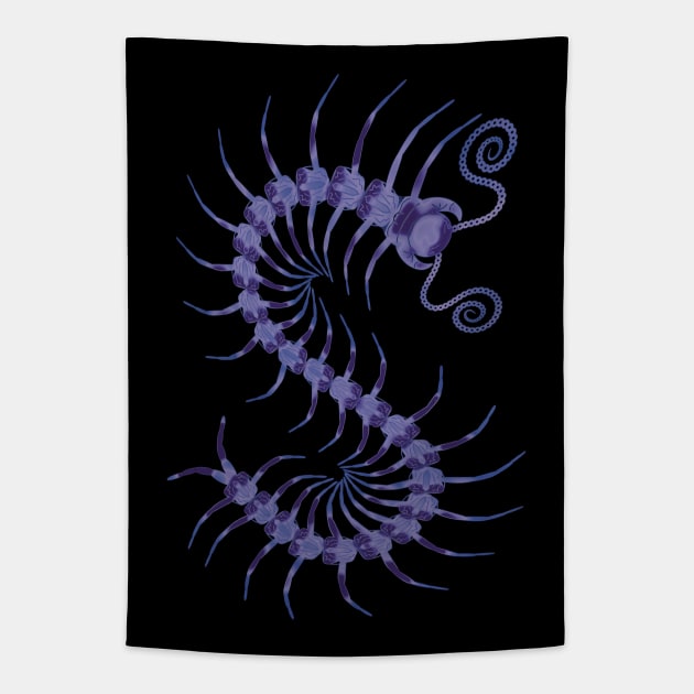 Amethyst Centipede Tapestry by IgorAndMore