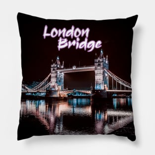 Tower Bridge London Night Pillow