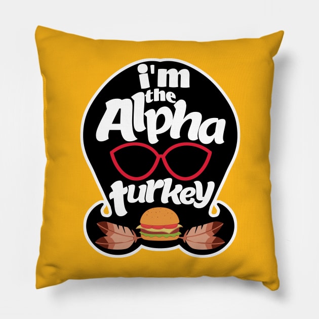 Linda's the Alpha Turkey Pillow by Nirelle