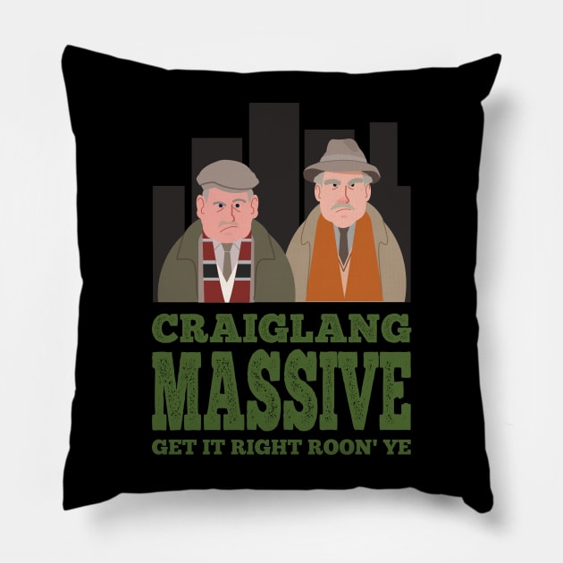 Jack and Victor are Still Game Pillow by Nik Afia designs