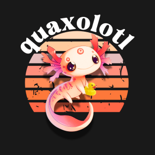 Axolotl With Rubber Duck Quaxolotl T-Shirt