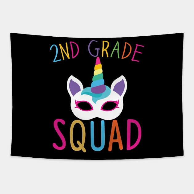 School 2nd Grade Squad Gift 2nd Grade School Gift Tapestry by mommyshirts