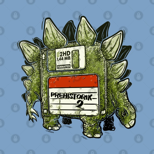 Prehistoric diskette by raxarts