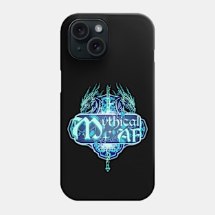 Mythical AF Lightning Sword and Blue Dragons Phone Case