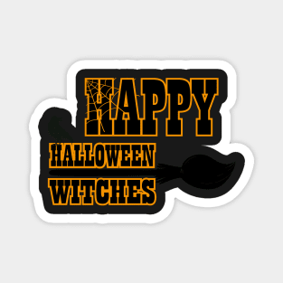 happy halloween witches spooky ghost scary halloween sticker Magnet