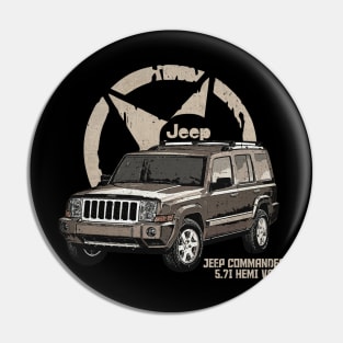 Jeep Commander 57i HEMI V8 JEEP White Star Pin