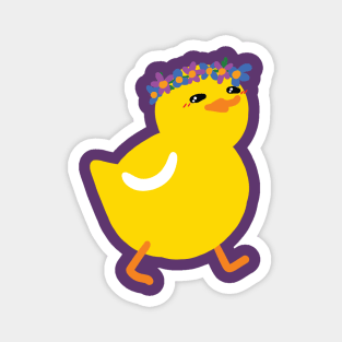 Flower Duck Magnet