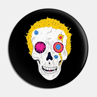 Trippy Acid Zombie Pin